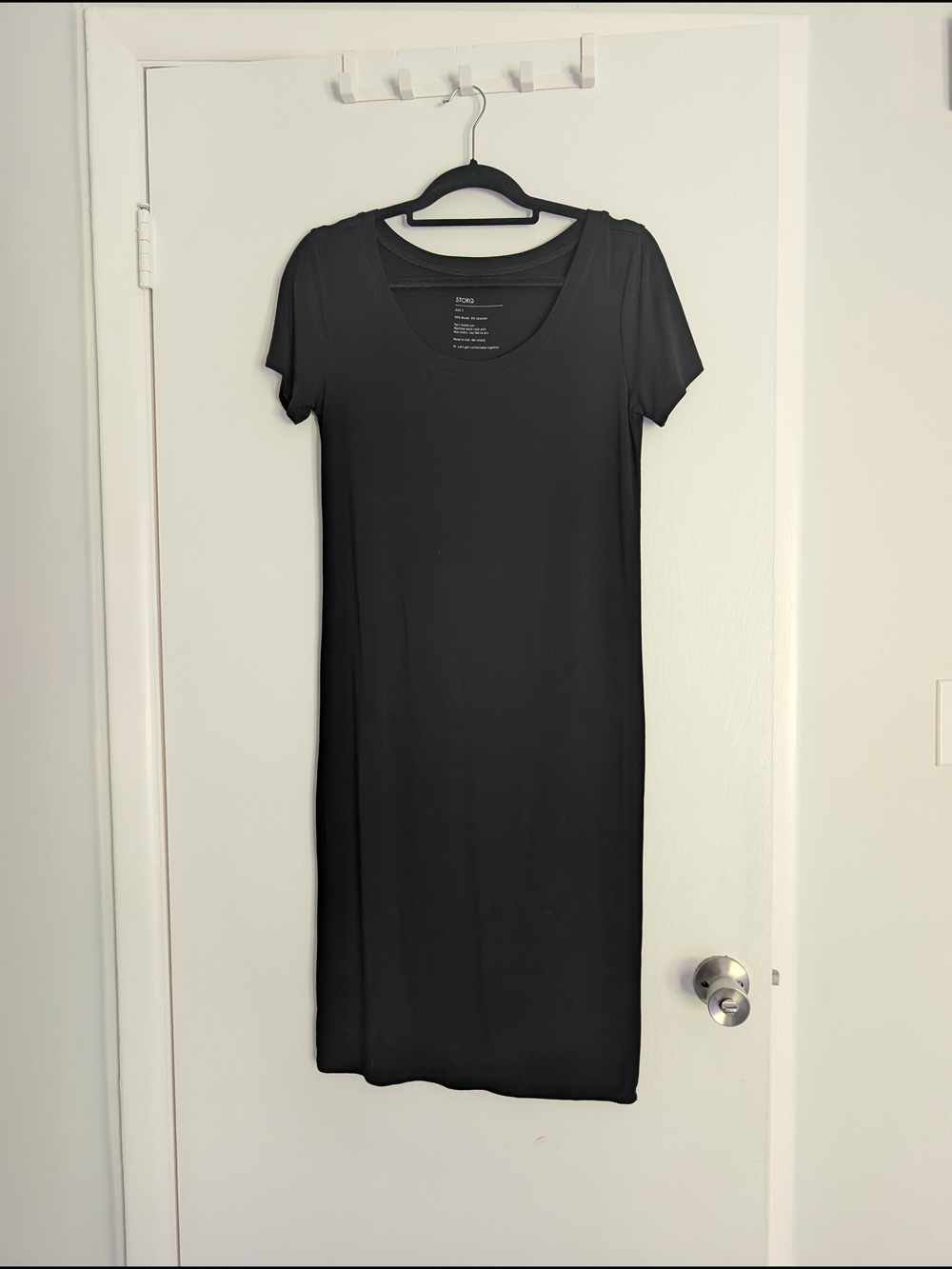 STORQ Maternity Black T-Shirt Dress